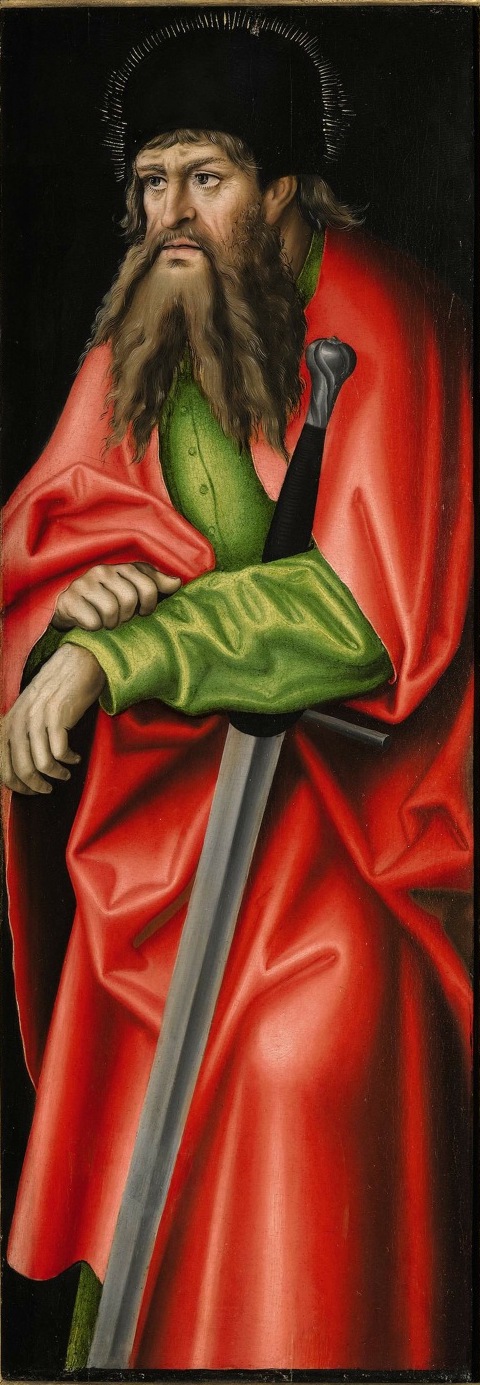 Feilitzsch Altarpiece [right wing, verso]: St Paul, 1512, Lucas Cranach l'Ancien