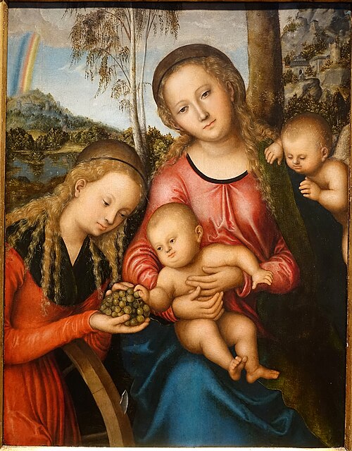 Madonna and Child with Saint Catherine, 1515, Lucas Cranach l'Ancien