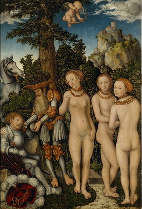 The Judgement of Paris, 1515, Lucas Cranach l'Ancien