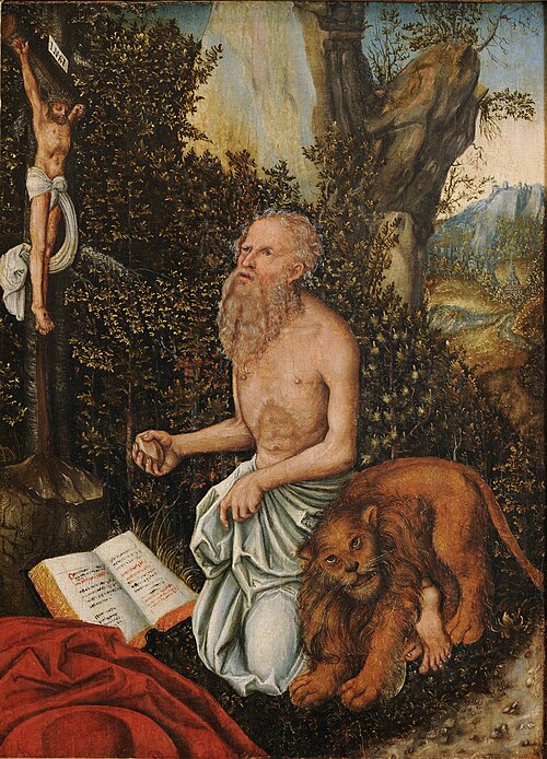Saint Jérôme, 1516, Lucas Cranach l'Ancien