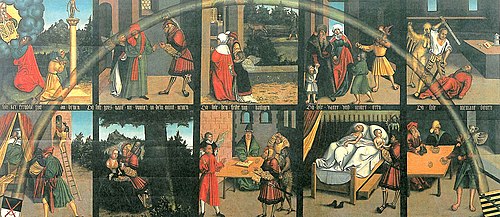 The Ten Commandments, 1516, Lucas Cranach l'Ancien