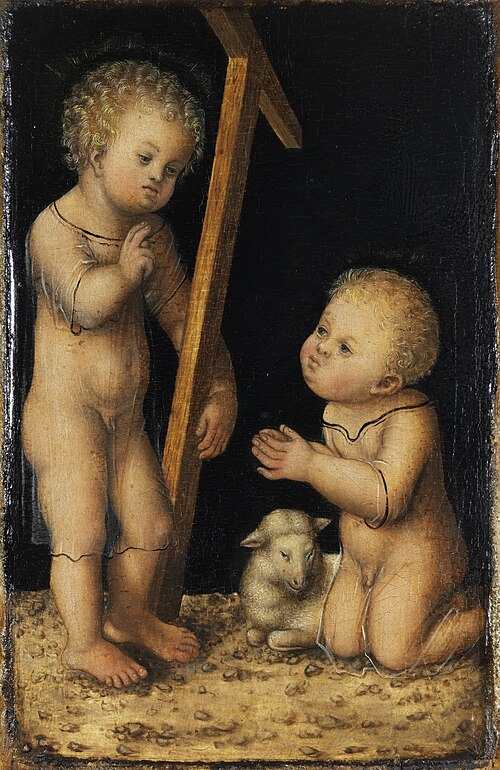 The Infant Christ and St John, 1517, Lucas Cranach l'Ancien