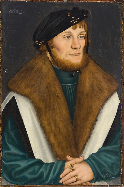 Portrait of a bearded young man, 1518, Lucas Cranach l'Ancien