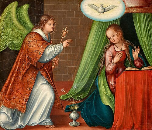 The Annunciation, 1518, Lucas Cranach l'Ancien