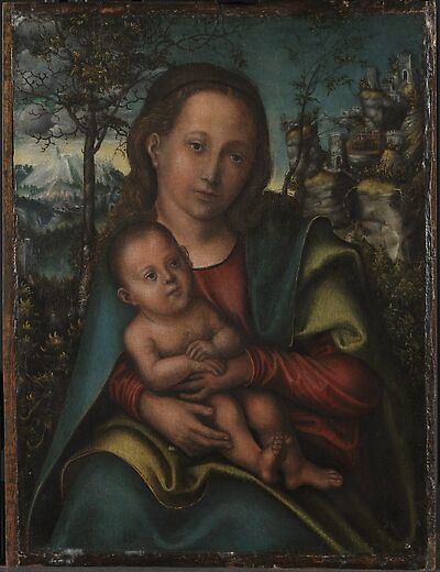 Virgin in a Mountain Landscape, 1519, Lucas Cranach l'Ancien