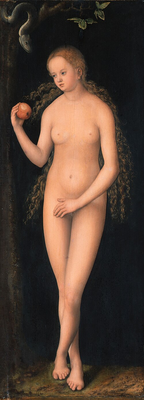 Eve, 1518, Lucas Cranach l'Ancien