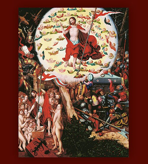 Magdalene Altar: The Resurrection [central panel], 1522, Lucas Cranach l'Ancien