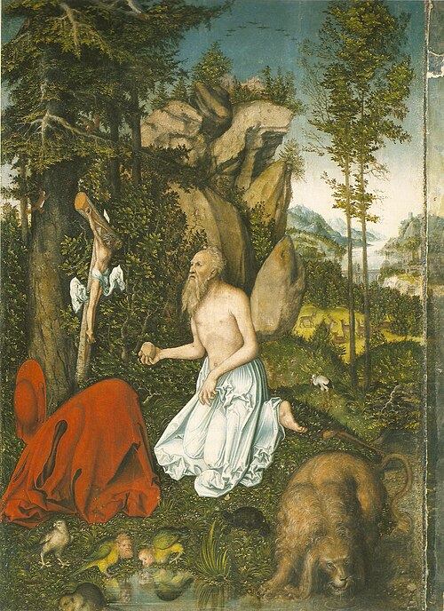 Saint Jérôme, 1525, Lucas Cranach l'Ancien