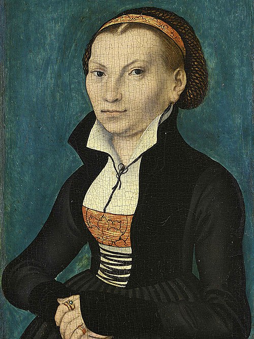 Katharina of Bora, half-length, facing right, 1526, Lucas Cranach l'Ancien