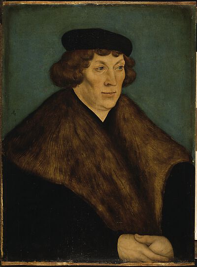 Portrait of Count Palatine Philipp of the Rhein, Bishop of Naumburg and Bishop of Freising (1480-154, 1528, Lucas Cranach l'Ancien