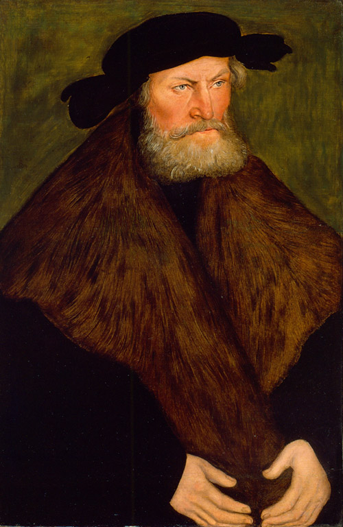 Portrait of Duke Heinrich the Pious of Saxony, 1528, Lucas Cranach l'Ancien
