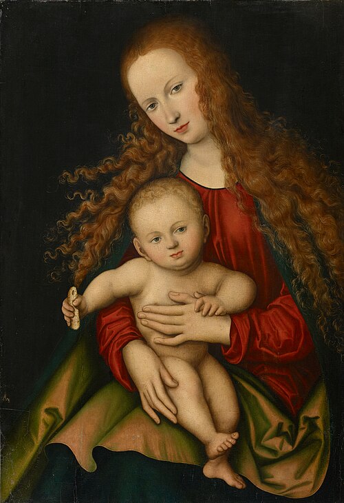 La Vierge à l'Enfant, 1529, Lucas Cranach l'Ancien
