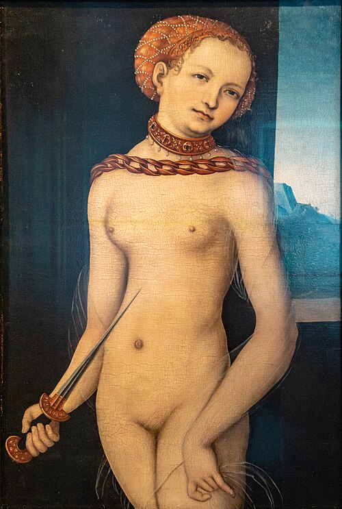 Lucretia, 1529, Lucas Cranach l'Ancien