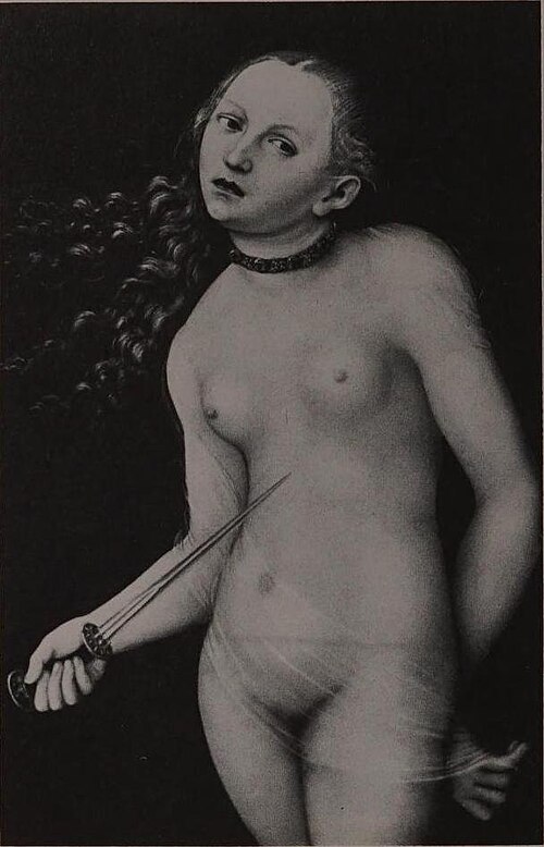 Lucretia, 1529, Lucas Cranach l'Ancien