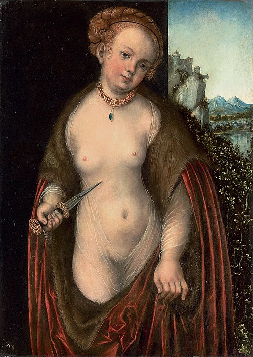 Lucretia, 1537, Lucas Cranach l'Ancien