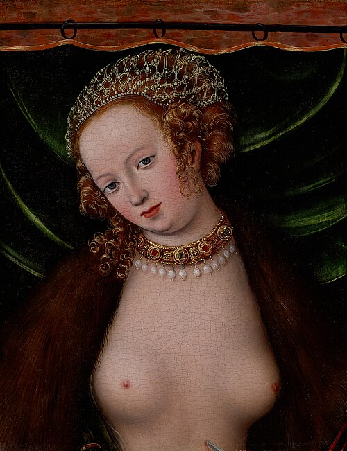 Lucretia, 1530, Lucas Cranach l'Ancien
