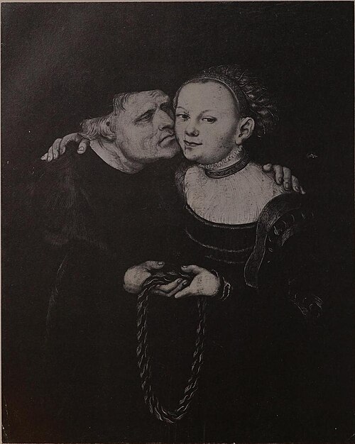 Ill-matched Pair, 1530, Lucas Cranach l'Ancien