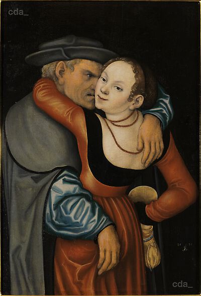 The Ill-Matched Lovers, 1531, Lucas Cranach l'Ancien