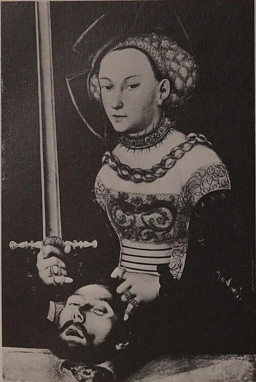 Judith, 1530, Lucas Cranach l'Ancien