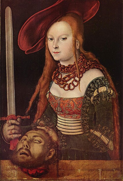 Judith with the Head of Holofernes, 1530, Lucas Cranach l'Ancien