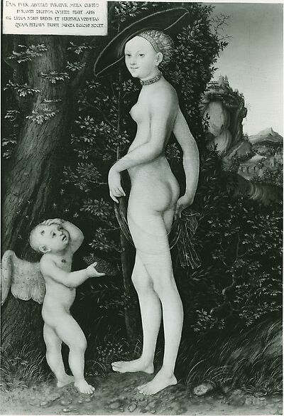 Venus with Cupid stealing honey, 1530, Lucas Cranach l'Ancien