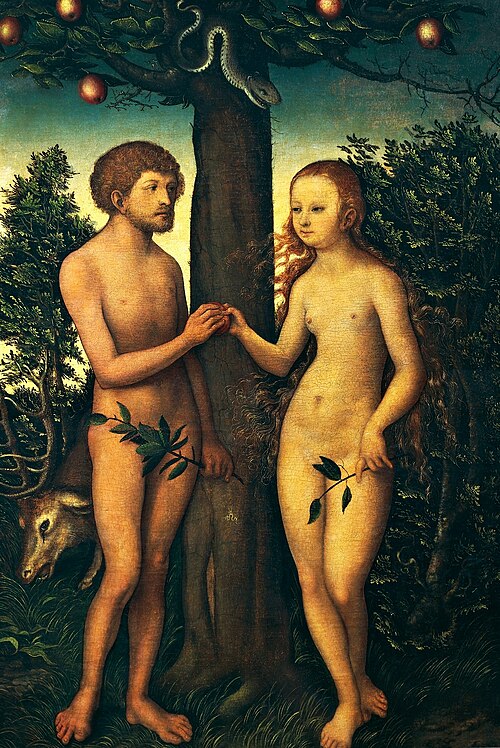 Adam et Ève, 1530, Lucas Cranach l'Ancien