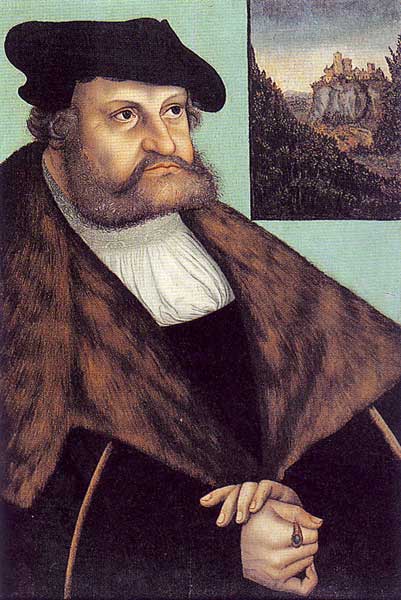 Portrait of Friedrich III the Wise, Elector of Saxony, 1532, Lucas Cranach l'Ancien
