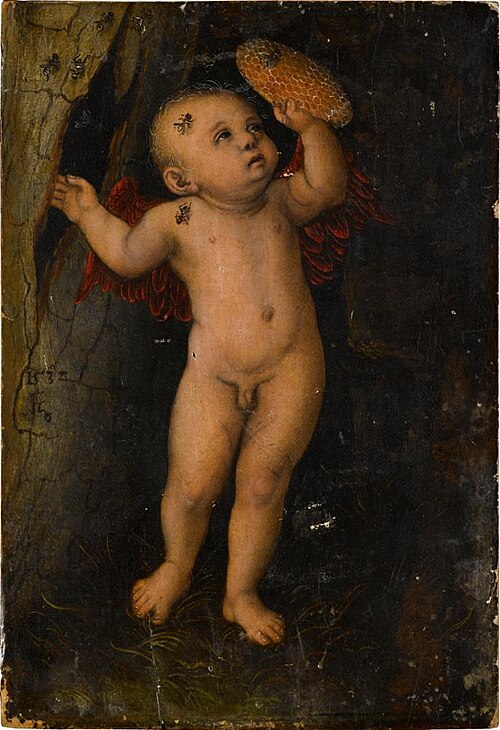 Cupid as Honey Thief, 1532, Lucas Cranach l'Ancien