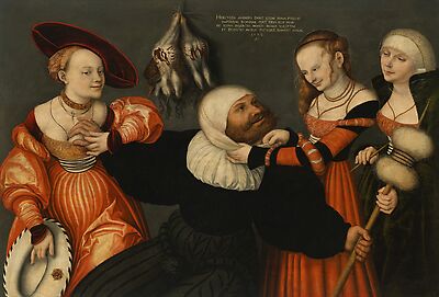 Hercules with Omphale, 1532, Lucas Cranach the Elder
