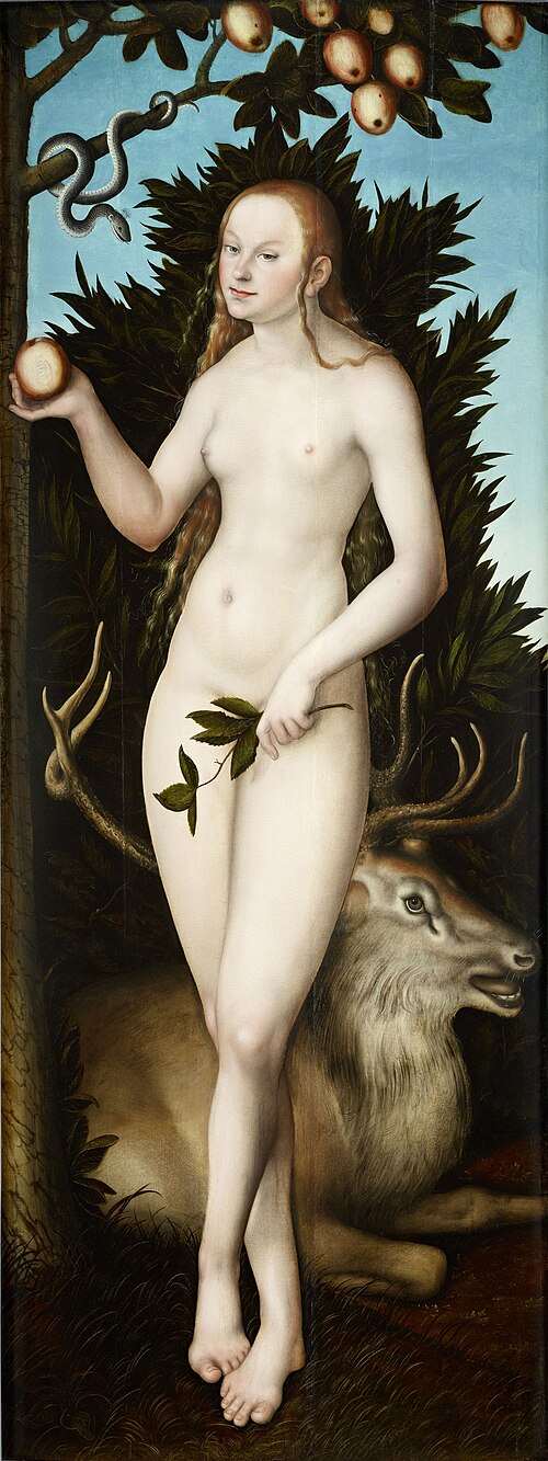 Ève, 1533, Lucas Cranach l'Ancien