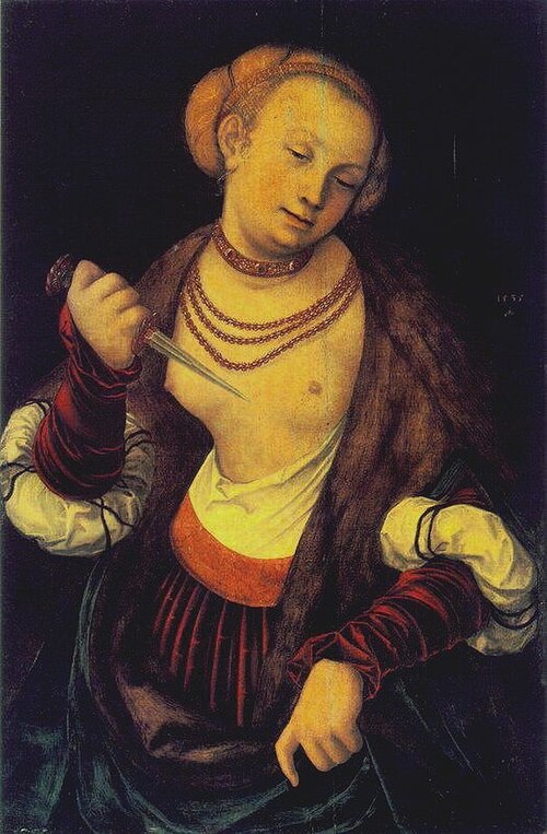 Lucretia, 1535, Lucas Cranach l'Ancien