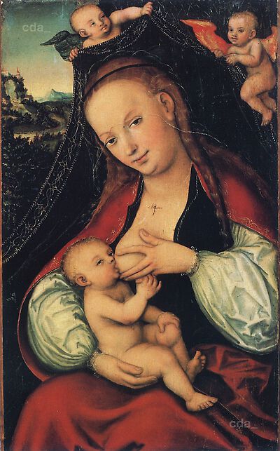 The Virgin breast-feeding the Child, , Lucas Cranach the Elder