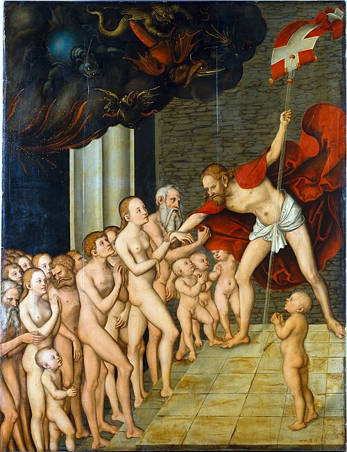 Christ in Limbo, 1538, Lucas Cranach l'Ancien