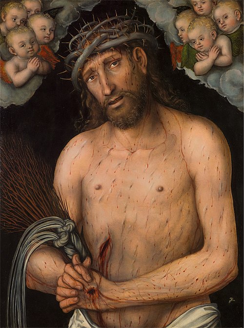 Christ as Man of Sorrows, 1537, Lucas Cranach l'Ancien
