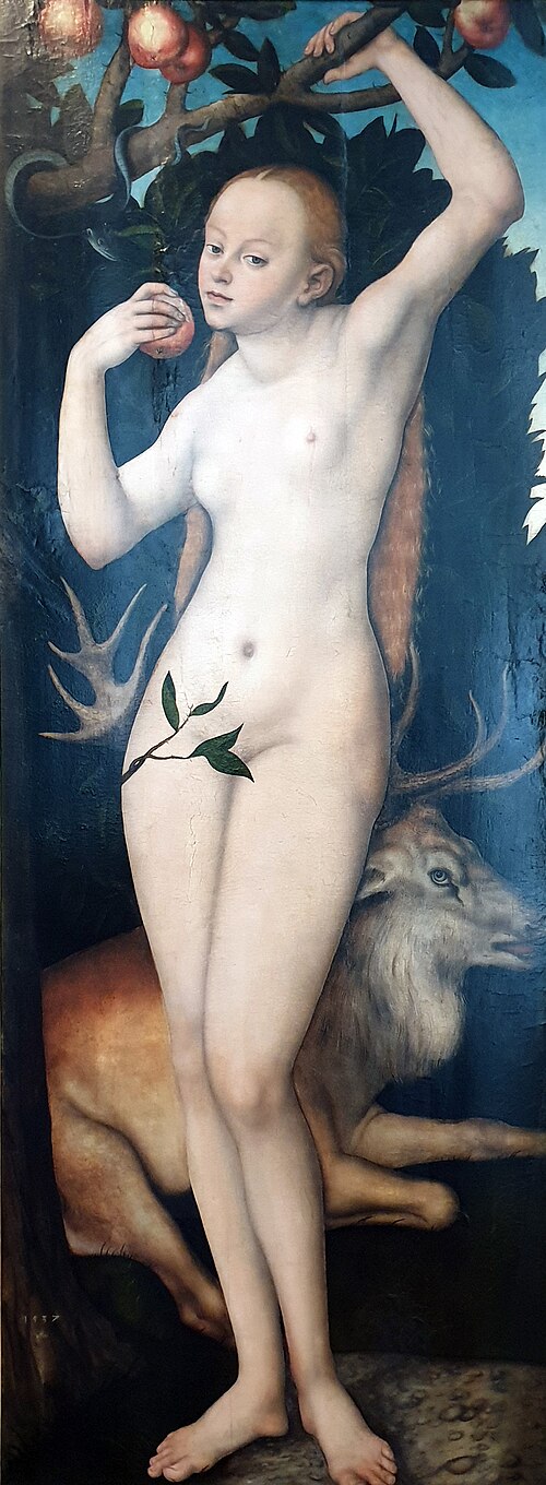 Eve, 1537, Lucas Cranach l'Ancien