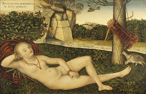 La Nymphe à la source, 1537, Lucas Cranach l'Ancien