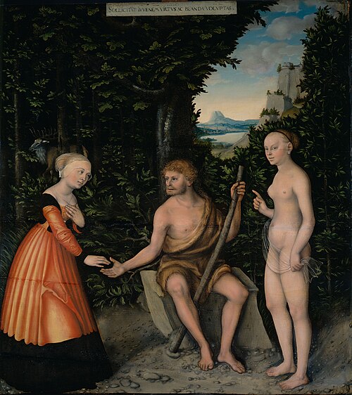 The Choice of Hercules, 1537, Lucas Cranach l'Ancien