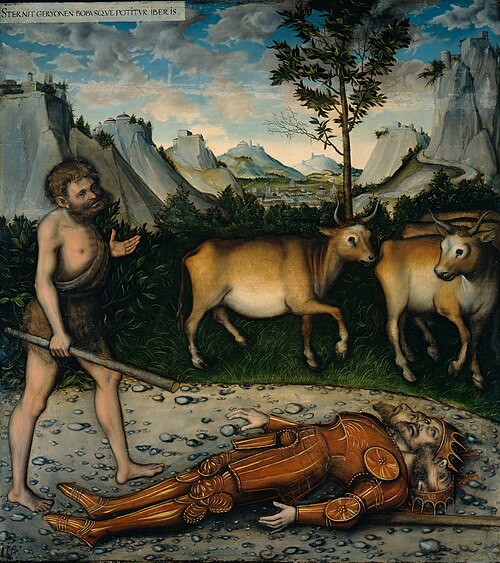 Hercules and the Cattle of Geryones, 1537, Lucas Cranach l'Ancien