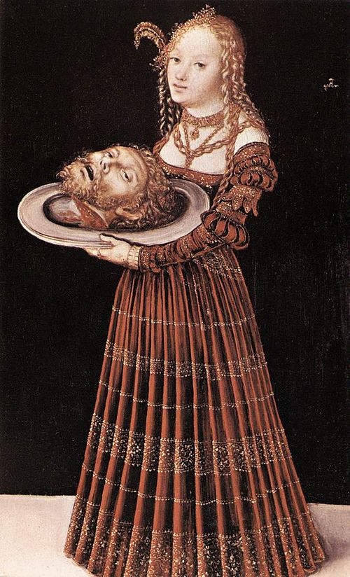Salome with the Head of St. John the Baptist, 1524, Lucas Cranach l'Ancien