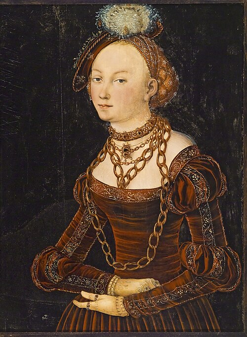 Portrait d'une dame, 1540, Lucas Cranach l'Ancien