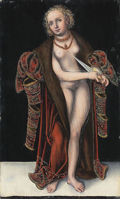 Lucretia, 1542, Lucas Cranach l'Ancien