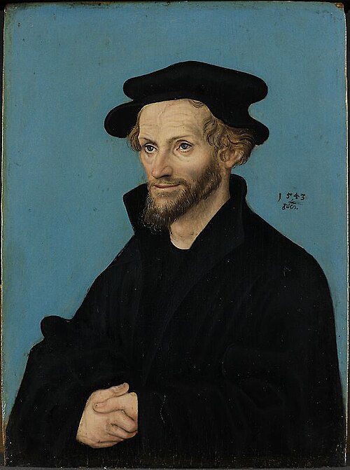 Philipp Melanchthon, 1543, Lucas Cranach l'Ancien