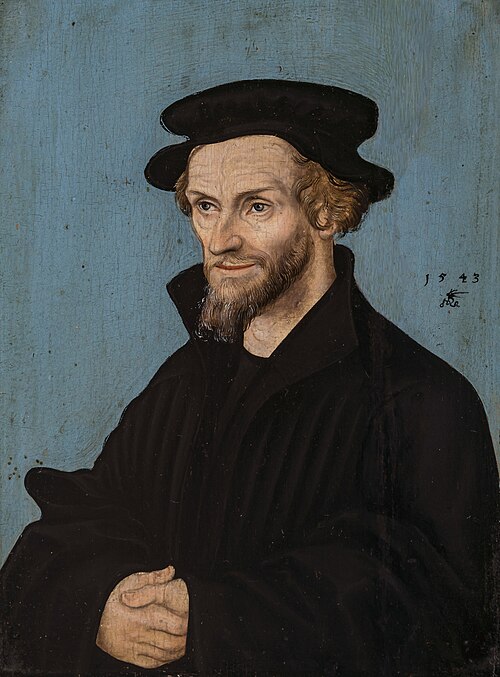 Philipp Melanchthon, 1543, Lucas Cranach l'Ancien
