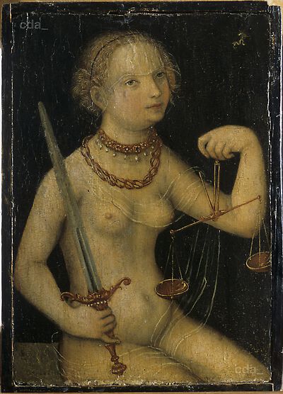 Justice, , Lucas Cranach l'Ancien