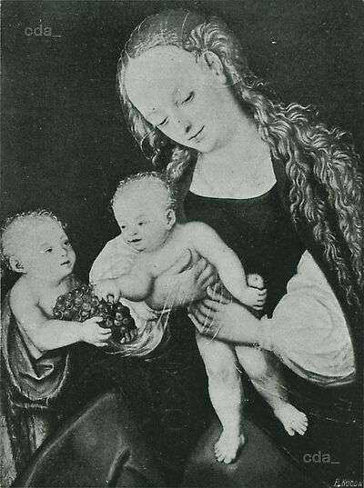 The Virgin and Child with the Infant St John, , Lucas Cranach l'Ancien
