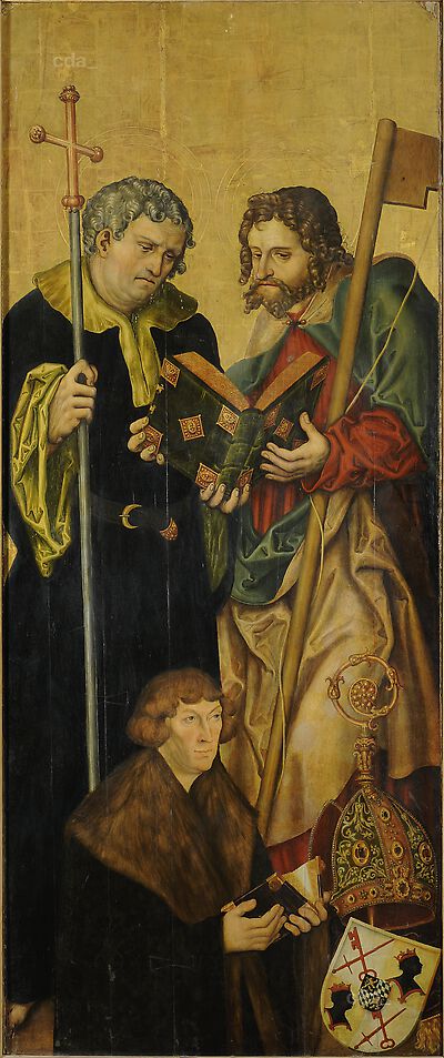 Wings from the Altarpiece for the West Chancel of Naumburg Cathedral [left wing]: The Apostel Philip, 1518, Lucas Cranach l'Ancien
