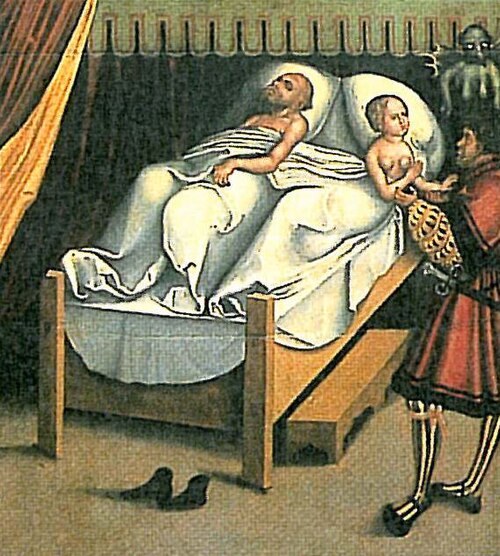 The Ten Commandments: nineth Commandment, , Lucas Cranach l'Ancien