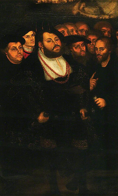 John Frederick the Magnanimous (1503–1554), with a Group of Reformers, , Lucas Cranach l'Ancien