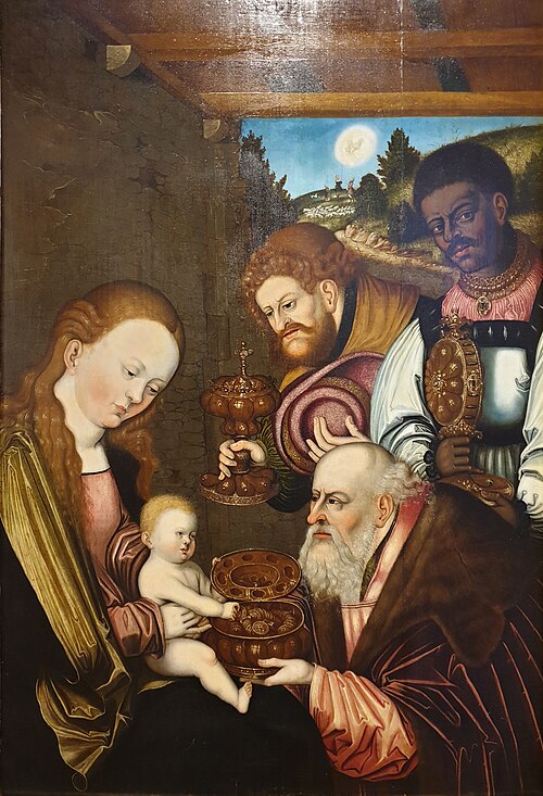 Adoration of the Magi, 1522, Lucas Cranach l'Ancien