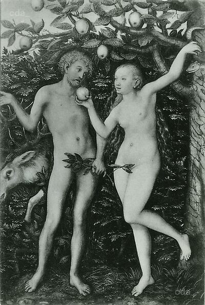 Adam and Eve, 1545, Lucas Cranach l'Ancien